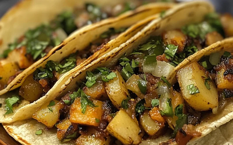 Potato Tacos with Green Chilies