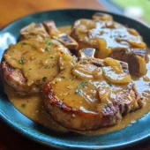 Slow Cooker Smothered Pork Chops
