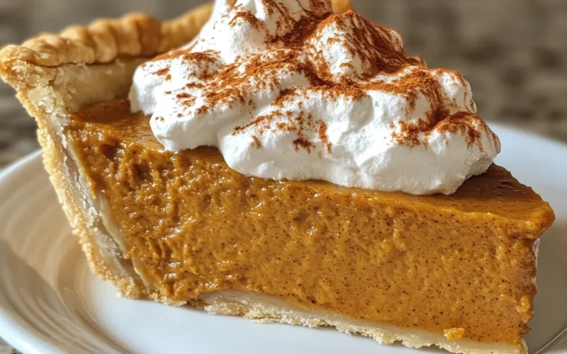 Rich and Creamy Crustless Pumpkin Pie