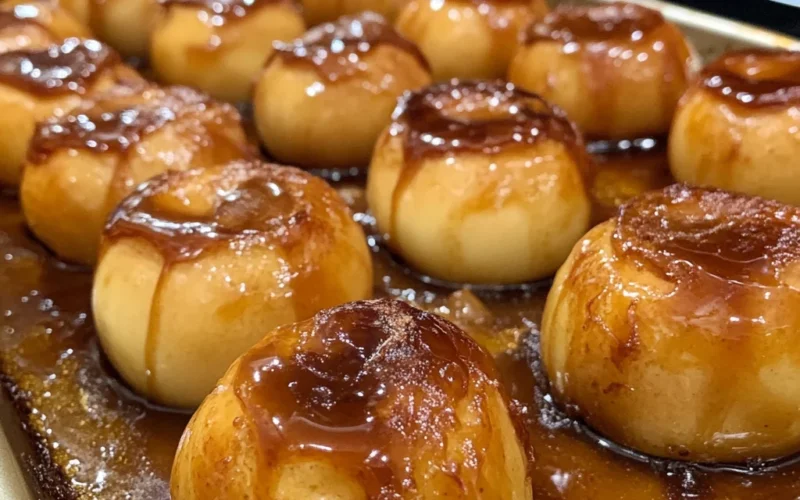 Sheet Pan Caramel Apples