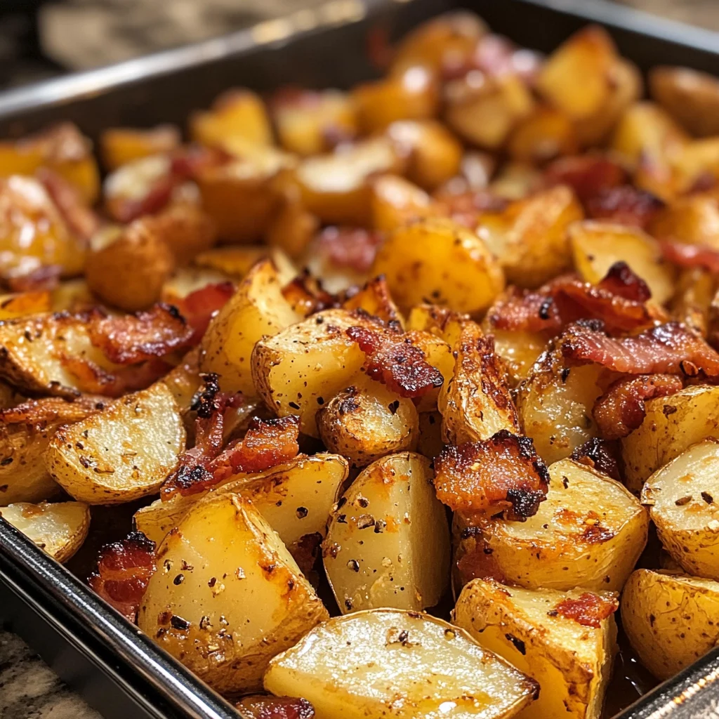 Honey Bacon Roasted Potatoes