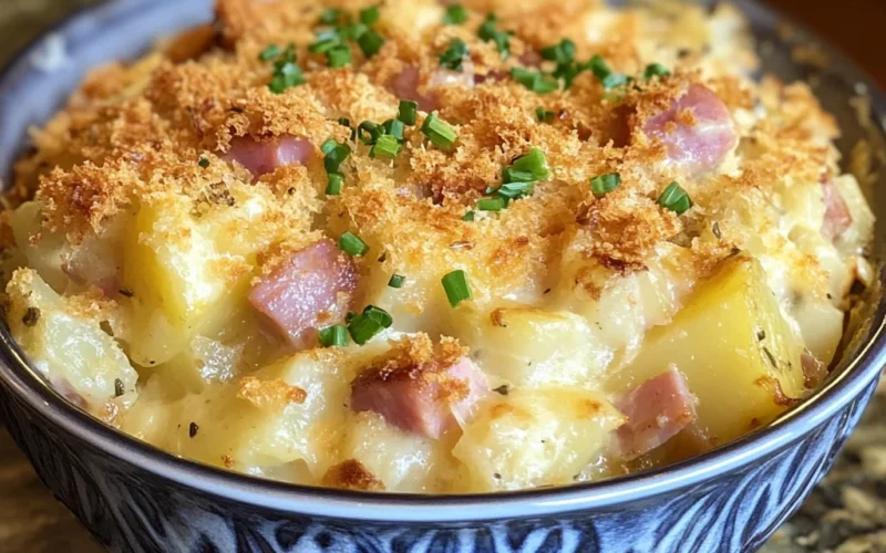 Slow Cooker Ham and Potato Casserole