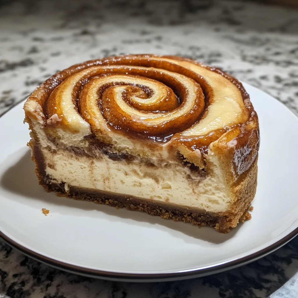 Cinnamon Roll Honeybun Cheesecake