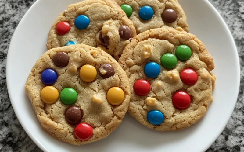 Peanut Butter M&MS Cookies