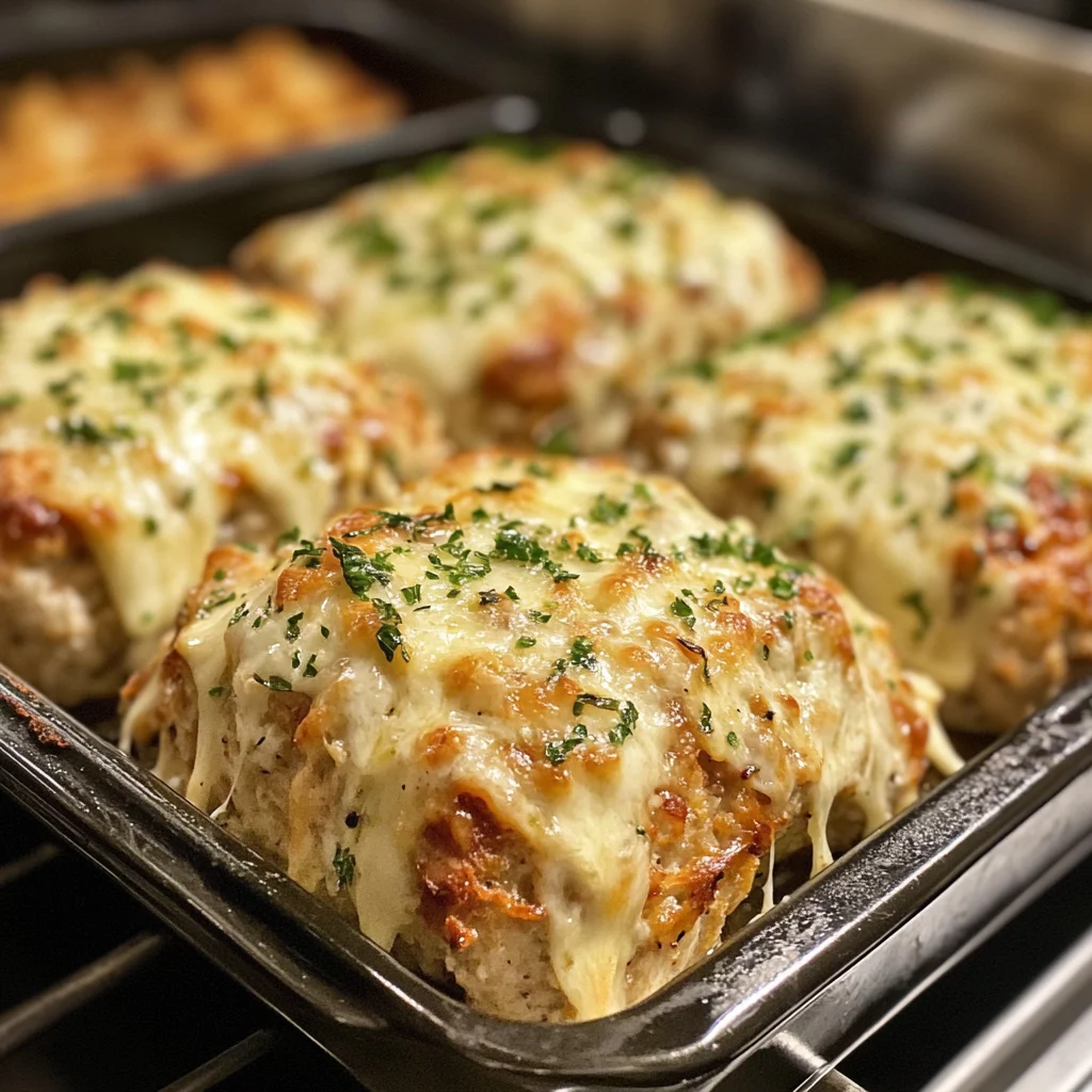 Garlic Parmesan Chicken Meatloaves