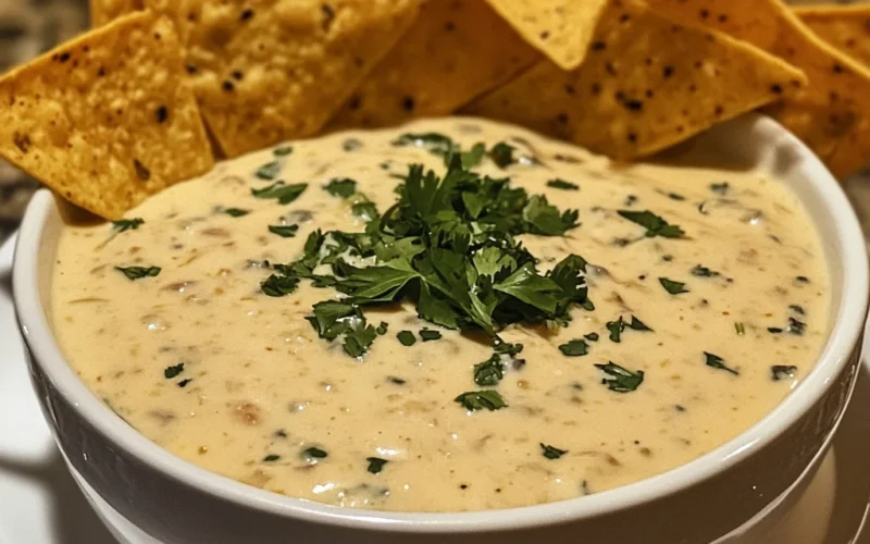 3 Ingredient Queso Blanco Dip! Mexican Restaurant Style