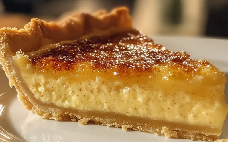 Eggnog Brûlée Pie