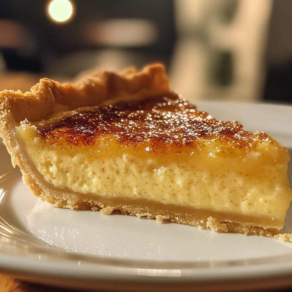Eggnog Brûlée Pie
